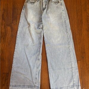 Edikted Light Blue baggy 90s Wide Leg Jeans